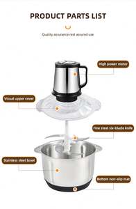 Mixeur à main Portable Supplément bébé But Alimentaire Fruit Mini, Hachoir à légumes <span class=keywords><strong>pour</strong></span> multi/ - Product Image 5