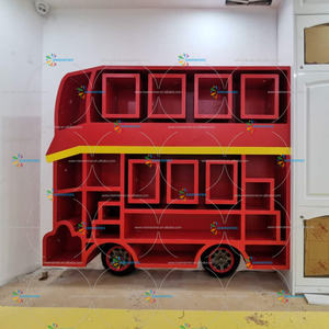 Chiquitos خزانة كتب خشبية للأطفال بتصميم بسيط منزلي موفرة للمساحة بتصميم جديد - Product Image 4