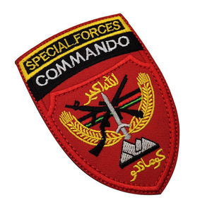 工場カスタムロゴ旗カラフルシェニールアフガニスタン特殊部隊コマンドー警備服制服刺繍パッチ - Product Image 3