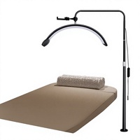 Lampe de beauté en forme de U demi-lune, lampe sur pied pour sourcils, cils, ongles, protection des yeux, lumière LED, tête rotative à 320°