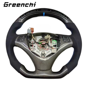 Volante de Fibra de Carbono LED para <span class=keywords><strong>BMW</strong></span> E90 E92, Volante de Carreras Personalizado - Product Image 4