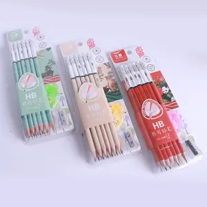 Pen Set Stationery Gift Custom Logo Art Coloring Pencil Set Pencils Kids Office Pencil Set With Sharpener