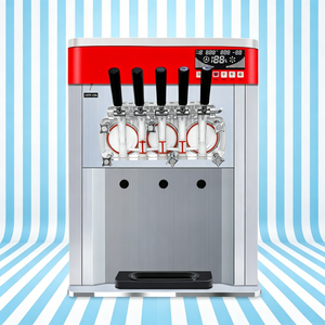 Máquina de <span class=keywords><strong>helado</strong></span> italiana de cinco cabezales, máquina comercial de <span class=keywords><strong>helado</strong></span> suave, máquina para hacer postres congelados - Product Image 1