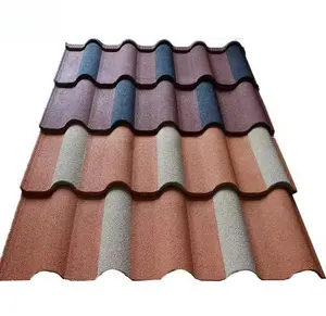 Gansu Stone Coated Steel Panels 2024 Hot Sale Antique 0.5 Gauge Marble Roof Tile