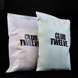 Sac d'emballage en plastique PE mat avec fermeture éclair personnalisée, impression de votre propre logo, sac en plastique avec fermeture éclair pour vêtements, haute qualité, vente en gros - Product Image 4