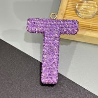 Breloques Bling en forme de lettre anglaise pour coques de téléphone et iPad, accessoires de décoration