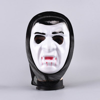 Masque de visage d'horreur en gros, masque de crâne blanc en plastique pour fête d'Halloween, cosplay, bal masqué, décoration
