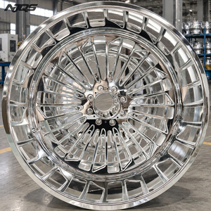 NJQS Jantlar 24x14 Krom Jant Tek Jant 24x14 Dövme 24x12 Dövme Yüksek Parlaklıkta Alüminyum Alaşım - Product Image 4
