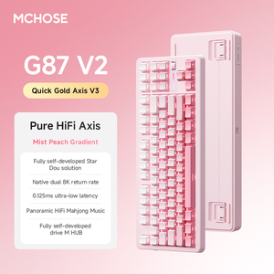 MCHOSE G87 V2 Custom <b>Keyboard</b>, GASKET Structure Mechanical Tri-mode Gaming <b>Keyboard</b> Mchose G87 G87V2 <b>Keyboard</b> - Product Image 2