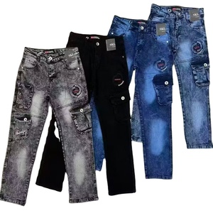 5.8 Đô La Mô Hình Yq271 Kích Thước 20-32 Tuổi 5-18 Năm Trẻ Em Quần Jean Para Hombre Cao Eo Chàng Trai Jeans Mô Hình Trẻ Em Đàn Hồi Eo Jeans - Product Image 1