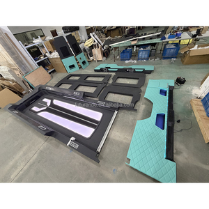 Mercedes Sprinter W907 OEM Interior Kit Teal Quilted Style <b>Illuminated</b> Ceiling Blue Custom - Product Image 1