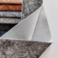 Tissu d'ameublement de luxe en velours glacé éclatant, résistant à l'usure, pour canapé, chaise et mobilier – Vente en gros