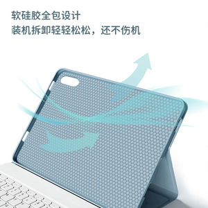 Étui de <span class=keywords><strong>protection</strong></span> pour <span class=keywords><strong>tablette</strong></span> avec clavier en cuir PU souple et coloré 2023 pour <span class=keywords><strong>Lenovo</strong></span> Tab M10 <span class=keywords><strong>Plus</strong></span> 10.3 pouces <span class=keywords><strong>P11</strong></span> Pro P12 - Product Image 3