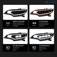 Ensemble de phares à LED DRL Bi-projecteur pour Honda Fit Jazz 2014-2020, clignotants modifiés, pièces de tuning pour phares avant