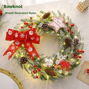 Explosive <b>Christmas</b> <b>garland</b> rattan 40/50/60cm <b>Christmas</b> decoration <b>garland</b> door hanging scene - Product Image 3