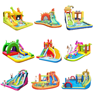 บ้านลมเด็กเล่นกลางแจ้งพร้อมสไลเดอร์และสระน้ำ รุ่น NB-93009 ทำจากไนลอน ขายดี - Product Image 4