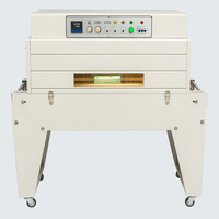 Machine de scellage semi-automatique à barre en L DFQC450 & DSA4525 pour film plastique et machine d'emballage sous film rétractable pour l'emballage de boîtes de cosmétiques