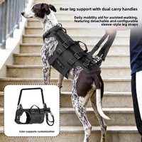 Harnais de sport pour chiens handicapés, en tissu Oxford imperméable, sangle de poitrine réglable, soutien à la rééducation, mobilité, soins aux animaux âgés