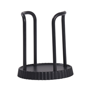 Support de tasses en papier, support de rangement de bureau, distributeur de tasses jetables en plastique noir pour tasses à café et à thé - Product Image 3