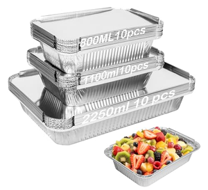 Plaque de cuisson rectangulaire en aluminium grand format 4900ml-9600ml, robuste pour barbecue, rôtissage, cuisson et réceptions - Product Image 1