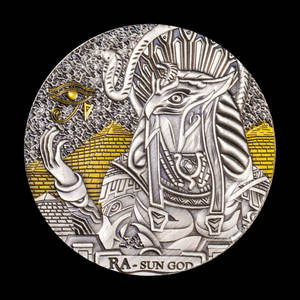 Antiguo <span class=keywords><strong>Egipto</strong></span> sol Dios desafío moneda Metal medalla conmemorativa recuerdo coleccionable para fanáticos de la mitología o exhibición de regalo - Product Image 1