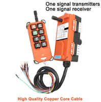 Télécommande de grue industrielle sans fil Telecrane F21-E1B à 8 boutons, vitesse unique, 315 MHz, interrupteur à bouton-poussoir, garantie 1 an