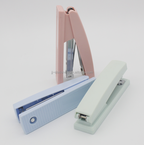 Grapadora de papel portátil <span class=keywords><strong>Kawaii</strong></span> de estilo básico de alta calidad, color Pastel para oficina, escuela, hogar - Product Image 4