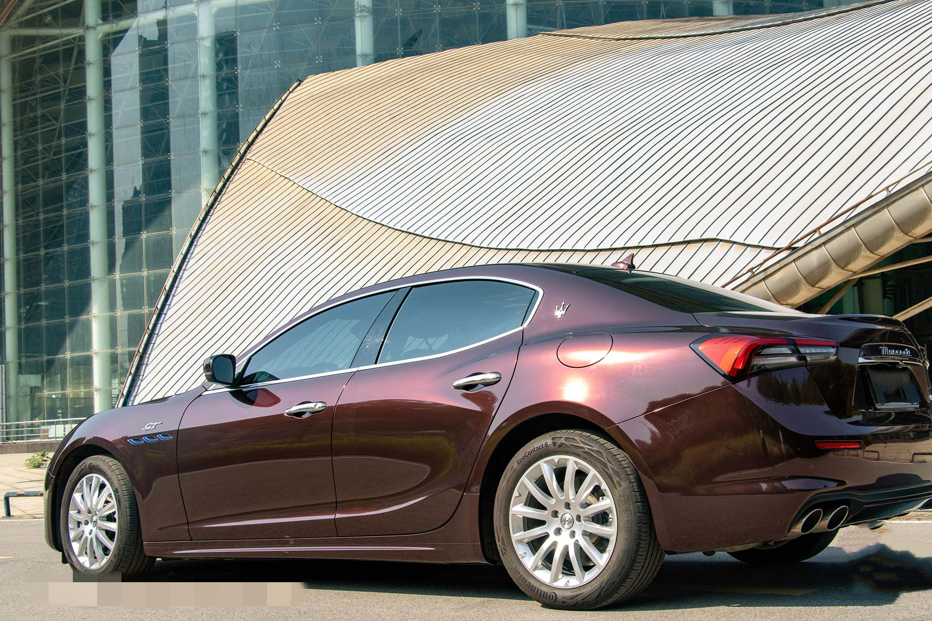 PET rose noire métallisée