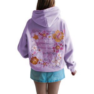 Sudaderas Personalizadas para Mujer, Verano, Casual, Tejidas, 100% Algodón, Transpirables, con Bordado Frontal y Patrón Trasero - Product Image 3