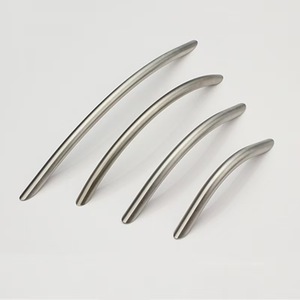 China Made Arc Curved Solid Stainless Steel Drawer Pull Modern Small Furniture Cambered Bridge Shape Cabinet <strong>Door</strong> Handle - Product Image 3