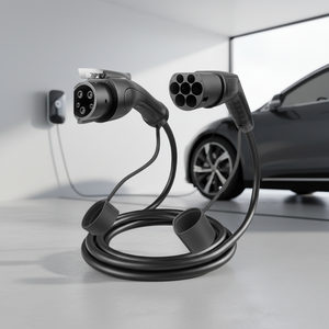 Nuevo Cable de Carga para Vehículos Eléctricos ZSWINNER ST-E150 Monofásico Tipo 2 a Tipo 1 16A 32A 220V 7kW con Conector Doble J1772 - Product Image 2