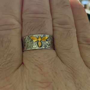 Anello 3D a Forma di Falena, Accessorio Unisex Vintage per Uso Quotidiano e Feste - Product Image 4