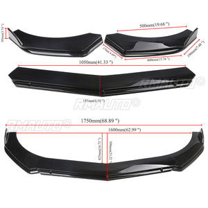 สปอยเลอร์กันชนหน้ารถยนต์แบบปรับได้ 3 ระดับ สำหรับ Benz W211 W212 W117 W176 W205 W204 W203 และ Jetta MK5 - Product Image 2