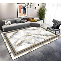 Tapis d'intérieur personnalisés en velours cristal imprimé, antidérapants, fabriqués à la machine, pour salon