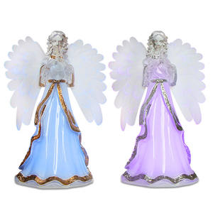 Figurines d'<span class=keywords><strong>ange</strong></span> à couleurs changeantes avec aile en Fiber <span class=keywords><strong>optique</strong></span>, ornements d'intérieur, vente en gros - Product Image 6