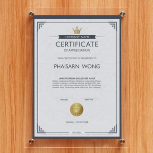 एक्रिलिक दीवार बढ़ते तस्वीर फ्रेम फोटो फ्रेम के लिए प्रमाणीकरण पारदर्शी घर सजावट, प्रदर्शन फोटो या तस्वीर 24x34cm - Product Image 5