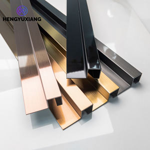 Personnalisé professionnel moderne décoration de <span class=keywords><strong>maison</strong></span> 304 acier inoxydable U forme coin carrelage garniture métal carrelage accessoires - Product Image 6
