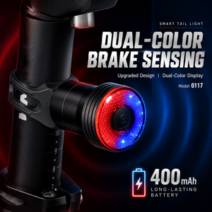 Feux arrière de vélo à détection intelligente, éclairage de vélo, équipement de VTT, accessoires de vélo de route, recharge USB - Product Image 6
