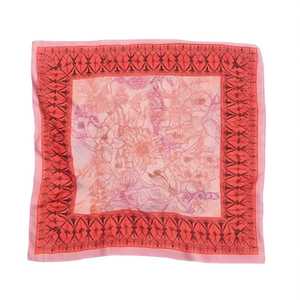 Foulard Quadrato Piccolo Thorn Flower 70x70cm Accessorio Moda Donna - Product Image 1