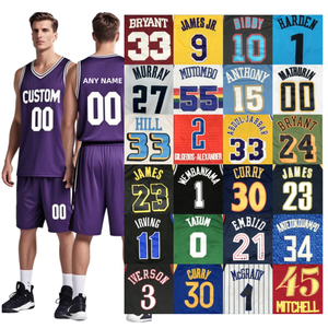 Maillots de <span class=keywords><strong>Basket</strong></span> Rétro Homme Personnalisés de Haute Qualité à Prix de Gros – Irving, Embiid, Antetokounmpo, Butler, Williams, Durant, <span class=keywords><strong>James</strong></span>, White - Product Image 3