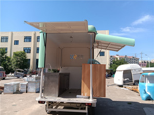 Nouveau camion de vente ambulante APE Mobile en acier inoxydable pour la vente de glaces, de hot-dogs, de pizzas et de desserts, remorque tricycle à vendre aux États-Unis - Product Image 5