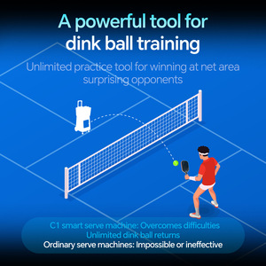 Spoas C1 Petit Entraîneur Intelligent Portable de Pickleball, Système Professionnel d'Alimentation de Balle pour l'Entraînement au Pickleball, Machine à Balle - Product Image 3