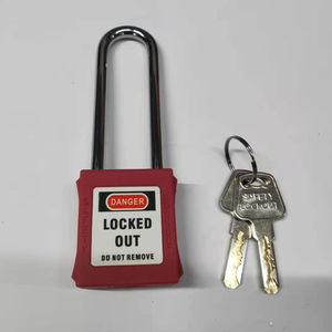 LOTO 25/38/76mm Candados pequeños con aislamiento colorido Cerradura de puerta fuerte agradable con 3 Llaves Aislamiento de puerta gruesa - Product Image 4