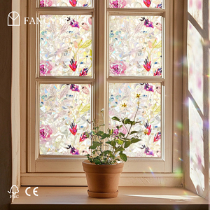 Fancyfix 45x200CM Ventana Clings PVC Ventana Calcomanías Estático Cling No Adhesivo Privacidad - Product Image 4