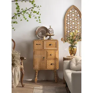 Japanese vintage furniture sale storage drawer cabinet solid wood pine chest of drawers for Living Room