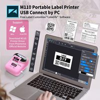 Phomemo M110 Mini imprimante d'étiquettes thermique portable sans fil pour entreprise Étiqueteuse portable