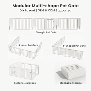 Indoor House Dog <strong>Gate</strong> With Door, Easy Assembly Pet <strong>Puppy</strong> Safety Barrier, Small Dog Isolation Fence for <strong>Stairs</strong> - Product Image 2