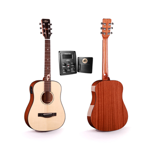Guitarra Acústica Alston Muse <span class=keywords><strong>D</strong></span>-34E de 34 Pulgadas, Tapa de Abeto Sólido, Mástil de Okoume, Diapasón de Palisandro, Fondo y Lados de Caoba - Product Image 1