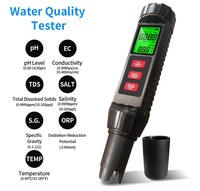 Testeur numérique de qualité de l'eau 7 en 1, TDS, EC, pH, salinité, ORP, conductivité