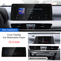 STWEI LINUX 12,3 pouces Convient pour BMW X1-F48 NBT EVO 16-19 Lecteur multimédia de voiture Écran d'affichage Carplay & Android Auto